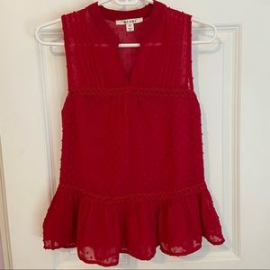 NWOT Francesca’s Mi Ami Red Tank Top Size XS